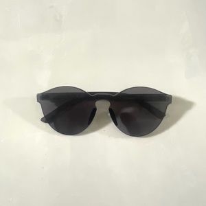 black plastic sunglasses